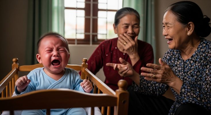 trẻ quấy khóc